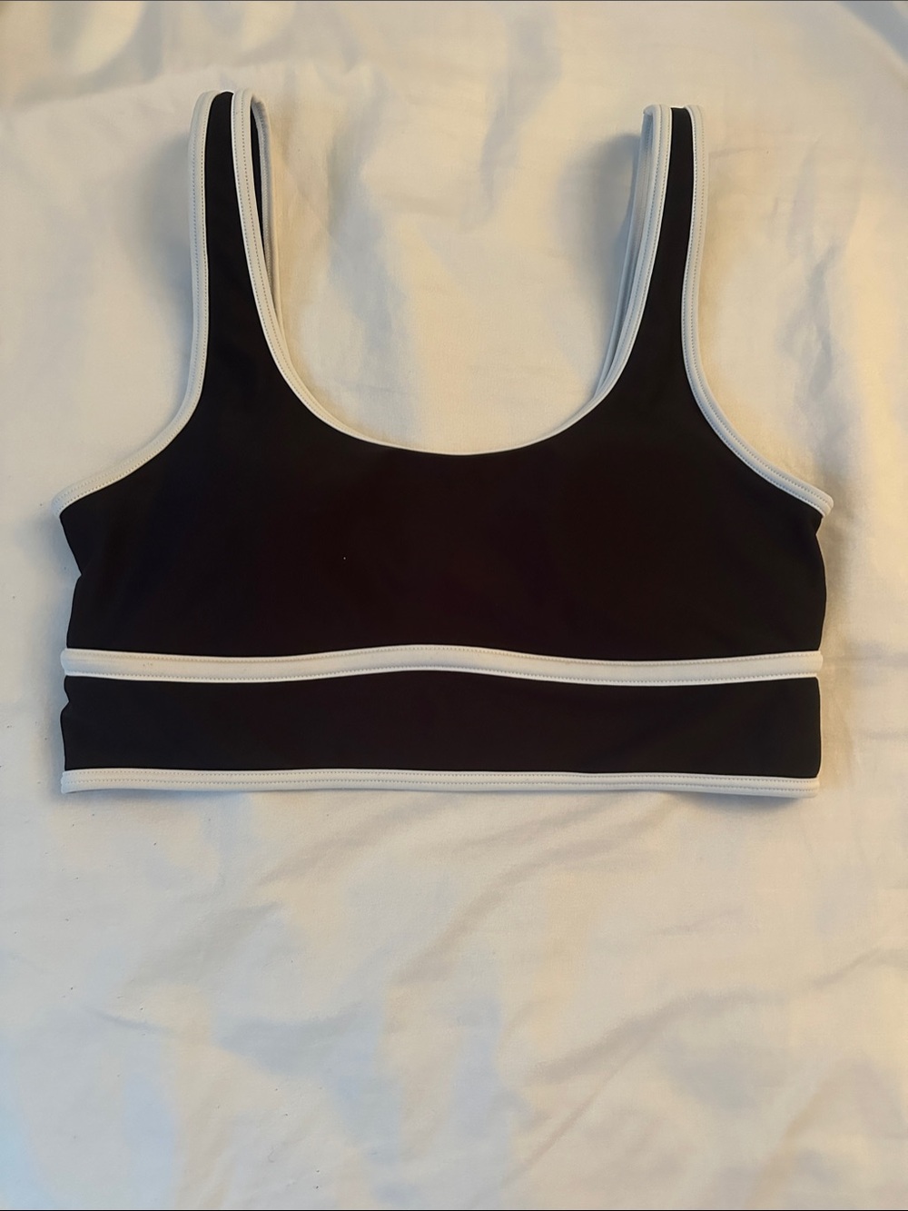 Old Navy Black Bathing Suit with White Trim